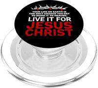Live Your Life For Jesus Christ The Good News Galatians 2 20 PopSockets PopGrip for MagSafe