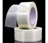 live4gadgets Pack of 1 Packing Strong Crossweave Reinforced Tape,Transparent Bi-Directional Filament Strapping Tape, Fiberglass Reinforced Tape,Heavy Duty Tape, 170mic x 50mm x 50m (1)
