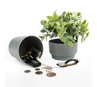 Livebe Flower Pot With Hidden Safe & Secret Compartment,Secret Stash Key Hider,Hide a Key Secret Safe (Green)