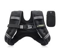 Liveet Weighted Vest, 5 lbs Weighted Vest for Women Men, Weight Vest with Reflective Strips Adjustable Buckle Straps for Walking Running Strength Training Cardio Workout