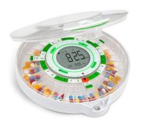 LiveFine Automatic Pill Dispenser for Elderly, 28-Day Supply, Clear Lid