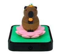 LiveGo 2026 3D Calendar - LED Light Paper Carving Art Desk Calendar with Memo Pad, Notepad | DIY Decoration Gift for Christmas, Housewarming, Office, Home (Capybara)