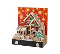 LiveGo 2026 3D Calendar - LED Light Paper Carving Art Desk Calendar with Memo Pad, Notepad | DIY Decoration Gift for Christmas, Housewarming, Office, Home