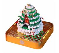 LiveGo 2026 3D LED Calendar - Paper Carving Art Desk Calendar with Memo Pad, Notepad | DIY Light-Up Home & Office Decor - Unique Gift for Christmas, Housewarming, Birthday (Christmas Tree B)