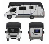 Livego Caravan Cover Heavy Duty 210D Oxford, Waterproof 3000PA Camper Trailer Motorhome Cover, UV & Dust Resistant, Foldable Travel Storage Cover for Class C RV (210D-Black, 11.5×3m / 38×10ft)