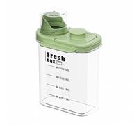 LiveGo Dog & Cat Food Storage Container - Upgraded Large Nozzle BPA-Free Plastic, Airtight 4 Snap Seals, Portable Carry Handles, Easy to Clean Pet Food Bin (Green, M)