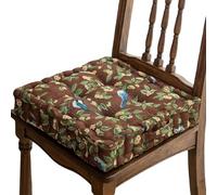 LiveGo Floor Pillow & Cushion, Chair Booster Cushions, Thick Square Seat Pad, Soft Velvet Tufted Seating Pouf for Indoor/Outdoor Yoga Bench Rocking Chair Room Tatami Sofa (Brown)