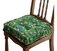 LiveGo Floor Pillow & Cushion, Chair Booster Cushions, Thick Square Seat Pad, Soft Velvet Tufted Seating Pouf for Indoor/Outdoor Yoga Bench Rocking Chair Room Tatami Sofa (Green)