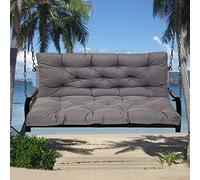 LiveGo Garden Bench Cushion 2/3/4 Seater Soft Outdoor Waterproof Patio Lounger Bench Swing Hammock Pad with Backrest (150 * 100 * 10CM,dark gray)