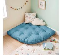 LiveGo Large Corner Floor Cushion, 100 * 100cm Radius Corner Kids Rug Soft Non-Slip Floor Pillow for Kids, Playroom Pillows for Reading/Yoga/Meditation