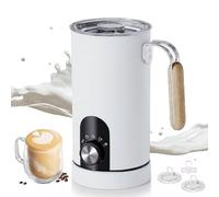 LiveGo Milk Frother Electric 5 in 1 - Automatic Milk Frother Handheld 350ml Large Capacity, Automatic Hot and Cold Foam Maker and Milk Warmer for Coffee, Latte, Cappuccino, Hot Chocolate (White)