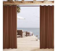 LiveGo Outdoor Curtains for Garden Patio Gazebo Pergola,Waterproof,Windproof,Blackout Thermal Insulated Double Grommet(Top and Bottom) Outdoor Curtains for Garden Patio Door
