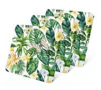 LiveGo Outdoor Patio Cushion Covers, Washable Replacement Slipcovers for Outdoor Sofa & Couch Cushions, Soft & Durable Seat Protectors for Patio Furniture (3, Green Leaves)