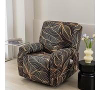 LiveGo Recliner Chair Cover Stretch Jacquard Slipcover for 1, 2, 3 Seater Recliners, Washable Furniture Protector for Lazyboy, Electric Chairs, and Pet-Friendly Couch Covers (Color D, 1 Seater)