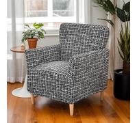 LiveGo Stretch Banquet Armchair Slipcover, Knit Chair Covers with Arms, Non-Slip Waterproof Chair Slipcover for Living Room, Office, Reception, and Pet-Friendly Furniture Protector (Color G)
