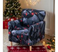 LiveGo Stretch Banquet Armchair Slipcover, Knit Chair Covers with Arms, Non-Slip Waterproof Chair Slipcover for Living Room, Office, Reception, and Pet-Friendly Furniture Protector (Color Q)