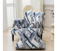 LiveGo Stretch Banquet Frame Armchair Slipcover, Knit Accent Chair Covers with Arms, Non-Slip Waterproof Chair Slipcover for Living Room, Office, Reception, and Pet-Friendly Furniture Protector