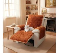 LiveGo Thick Rabbit Plush Recliner Chair Cover - 23 Inch Faux Rabbit Fur Slipcover for Recliner Chairs, Soft & Plush Furniture Protector, Cozy Lazy Boy Recliner Cover for Living Room & Bedroom