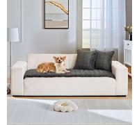 LiveGo Thick Sofa Covers Washable, New Soft Faux Mink Velvet Plush Universal Pet Couch Cover, Soft & Fuzzy Non-Slip Sofa Slipcovers for 2, 3, 4 Seater, Furniture Protector for Living Room