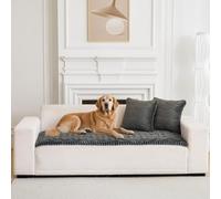 LiveGo Thick Sofa Covers Washable, Pet Couch Cover for Sofa, Washable Dog Couch Protector for Large Dogs, Soft & Fuzzy Non-Slip Sofa Cover for 2, 3, 4 Seater, Furniture Protector for Living Room