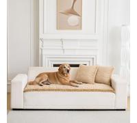 LiveGo Thick Sofa Covers Washable, Pet Couch Cover for Sofa, Washable Dog Couch Protector for Large Dogs, Soft & Fuzzy Non-Slip Sofa Cover for 2, 3, 4 Seater, Furniture Protector for Living Room