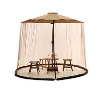 LiveGo Umbrella Mosquito Net, Patio Umbrella Net for Parasol, 7FT-12FT, with Polyester Mesh and Fillable Base, Perfect for Protection from Sun and Mosquitoes in The Garden