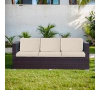 LiveGo Waterproof Couch Cushion Covers, Washable Sofa Cushion Covers, Stretch Sofa Slipcovers, Thick Jacquard Fabric, Couch Sofa Covers for Pets with Elastic Bottom