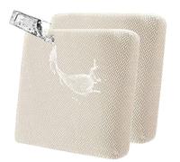 LiveGo Waterproof Patio Chair Cushion Covers,2 Pack Non-Slip Outdoor Seat Cushion Pad Replacement Patio Furniture Cushions Couch Slipcovers Chair Seat Cover for Garden Outdoor(Cream)