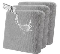 LiveGo Waterproof Patio Chair Cushion Covers,3 Pack Non-Slip Outdoor Seat Cushion Pad Replacement Patio Furniture Cushions Couch Slipcovers Chair Seat Cover for Garden Outdoor(Light Gray)