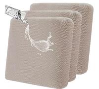 LiveGo Waterproof Patio Chair Cushion Covers,3 Pack Non-Slip Outdoor Seat Cushion Pad Replacement Patio Furniture Cushions Couch Slipcovers Chair Seat Cover for Garden Outdoor(Khaki)