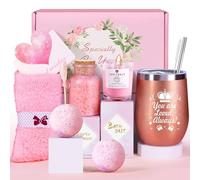 LIVEHITOP Birthday Gifts for Women Birthday Presents Self Care Hampers Set | Unusual Relaxation Bath Gift Sets with Tumbler for Friends, Mum, Wife, Girls, Sister