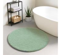 Liveinu Bathroom Rugs 24", Extra Soft Absorbent Plush Fleece Bath Rugs, TPE Backing, Machine Washable Bath Mats for Bathroom Floor, Tub and Shower, Home Decor Accessories, Green