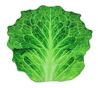 Liveinu Flannel Fleece Burrito Wrap Blanket, Funny Realistic Food Round Blanket, 70" Inch Lettuce