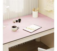 Liveinu Non-Slip PU Leather Desk Pad, Waterproof Laptop Computer Desk Keyboard Mat, Table Protector Blotter Mat, Large Mouse Pad for Office Home Decor, Pink, 60x100cm