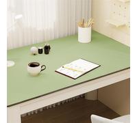 Liveinu Non-Slip PU Leather Desk Pad, Waterproof Laptop Computer Desk Keyboard Mat, Table Protector Blotter Mat, Large Mouse Pad for Office Home Decor, Light Green, 60x100cm