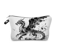 Livel lhood Dragon Makeup Bag Cute Small Organizer Zipper Pouch Fly Dragon Cosmetic Bag Birthday Present for Women Friends
