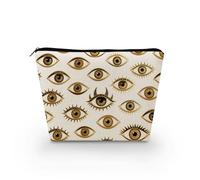Livel lhood Eye Makeup Bag Portable Organizer Bag Travel Toiletry Zipper Pouch Evil Eyes Cosmetic Bag for Women Birthday Gifts