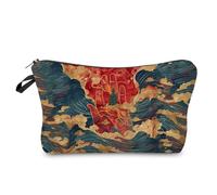 Livel lhood Figure of Buddha Makeup Bag Cute Small Organizer Zipper Pouch Figure of Buddha Coametic Bag Birthday Present for Women Friends -2, hzz16300