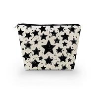 Livel lhood Five-Pointed Star Makeup Bag Portable Organizer Bag Travel Toiletry Zipper Pouch Star Cosmetic Bag for Women Birthday Gifts