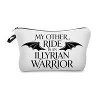 Livel lhood Illyrian Warrior Makeup Bag Cute Small Organizer Zipper Pouch Illyrian Warrior Cosmetic Bag Birthday Present for TV Show Fans Women Friends