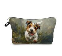 Livel lhood Jack Russell Terrier Small Makeup Zipper Bag