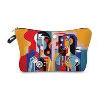 Livel lhood Modern Abstract Makeup Bag Cute Small Organizer Zipper Pouch Modern Abstract Cosmetic Bag Birthday Present for Women Friends -1, hzj0706