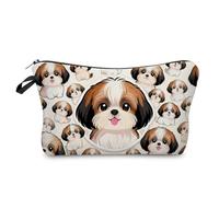 Livel lhood Shih Tzu Makeup Bag Cute Small Organizer Zipper Pouch Shih Tzu Cosmetic Bag Birthday Present for Women Friends -1