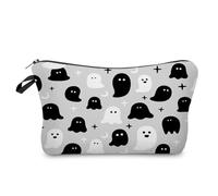 Livel lhood Spook Makeup Bag Cute Small Organizer Zipper Pouch Little Spook Cosmetic Bag Halloween Present for Women Friends