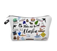 Livel lhood Take Me To Alaska Cute Small Makeup Bag