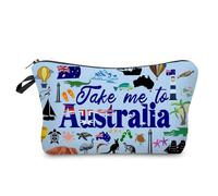 Livel lhood Take Me To Australia Makeup Bag Cute Small Organizer Zipper Pouch Take Me To Australia Cosmetic Bag Travel Present for Women Friends, hzz17106