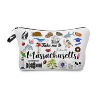 Livel lhood Take Me To Massachusetts Cute Small Makeup Bag