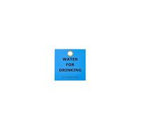 LIVELIFEBETTER® Identification Tags - Durable Polypropylene (PP) Safety Labels for Fuel, Water & Chemical Storage - Double-Sided, Waterproof & Tear-Resistant (Water for Drinking, Pack of 20)
