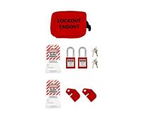 LIVELIFEBETTER® Lockout Tagout Kit - HSE-Compliant Electrical Lock Off Kit for Safe Isolation During Maintenance - Includes Padlock, Tags, Hasps & Devices (Type 2, One Size)