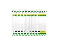 LIVELIFEBETTER® MEWP Boom Lift Inspection Tag Kit - Holders and Inserts - Pre-Use Checklist and Daily Inspection Record for Elevated Work Platforms (No Holders, 10 Inserts)